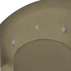 Poltrona Decorativa Giovana Base Giratória Suede Marrom Rato