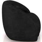 Poltrona Decorativa Giratória Angelina M03 Couríssimo Preto -