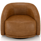 Poltrona Decorativa Giratória Angelina M03 Couríssimo Whisky