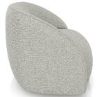 Poltrona Decorativa Giratória Angelina M03 Linho Bege - Lyam