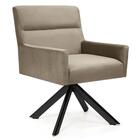 Poltrona Decorativa Giratória Base Eiffel Preto Angel B-68 Ve