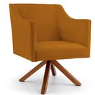 Poltrona Decorativa Giratória Base Giromad Lila D02 C-260 Vel