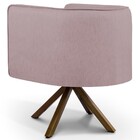 Poltrona Decorativa Giratória Base Giromad Madeira Betina C-3