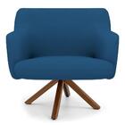 Poltrona Decorativa Giratória Base Giromad Madeira Jade B-170