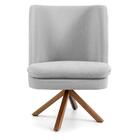 Poltrona Decorativa Giratória Base Giromad Madeira Pérsia C-3