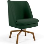 Poltrona Decorativa Giratória Base Ka Castanho Pérsia D02 Lin