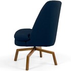 Poltrona Decorativa Giratória Base Ka Castanho Pérsia D02 Vel