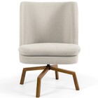 Poltrona Decorativa Giratória Base Ka Castanho Pérsia D02 Vel