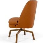 Poltrona Decorativa Giratória Base Ka Castanho Pérsia D02 Vel