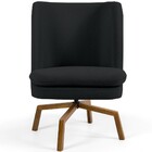 Poltrona Decorativa Giratória Base Ka Castanho Pérsia D02 Vel