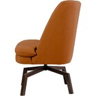 Poltrona Decorativa Giratória Base Ka Pérsia D02 Veludo Telha