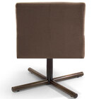 Poltrona Decorativa Giratória Base X Angel D02 Veludo Marrom