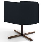 Poltrona Decorativa Giratória Base X Betina D02 Veludo Preto