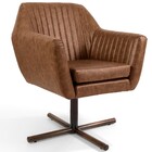 Poltrona Decorativa Giratória Base X Dani D02 Tressê Corano M