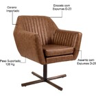 Poltrona Decorativa Giratória Base X Dani D02 Tressê Corano M