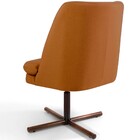 Poltrona Decorativa Giratória Base X Pérsia D02 Veludo Telha