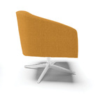 Poltrona Decorativa Giratória Cromada Kit 2 Stella Bouclê  Mo