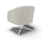 Poltrona Decorativa Giratória Cromada Kit 2 Stella Bouclê D03