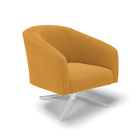 Poltrona Decorativa Giratória Cromada Kit 2 Stella Bouclê D03