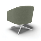 Poltrona Decorativa Giratória Cromada Kit 2 Stella Bouclê Pis