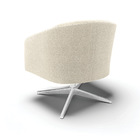 Poltrona Decorativa Giratória Cromada Stella Bouclê D03 - D'r