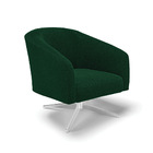 Poltrona Decorativa Giratória Cromada Stella Bouclê D03 - D'r