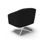 Poltrona Decorativa Giratória Cromada Stella Linho D03 - D'ro