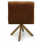 Poltrona Decorativa Giratória De Madeira Angel D02 Veludo Tel