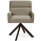 Poltrona Decorativa Giratória Eiffel Choco Angel D02 Veludo B