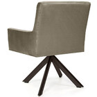 Poltrona Decorativa Giratória Eiffel Choco Angel D02 Veludo B