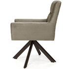 Poltrona Decorativa Giratória Eiffel Choco Angel D02 Veludo B