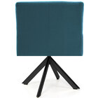 Poltrona Decorativa Giratória Eiffel Preto Angel D02 Veludo A