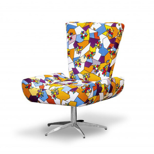 Poltrona Decorativa Giratória Elaine Colorida