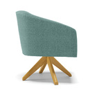 Poltrona Decorativa Giratória Ma30 Kit 2 Stella Bouclê D03 -