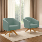 Poltrona Decorativa Giratória Ma30 Kit 2 Stella Cotelê Ext/ve