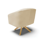 Poltrona Decorativa Giratória Ma30 Kit 2 Stella Sintético Beg