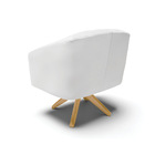 Poltrona Decorativa Giratória Ma30 Kit 2 Stella Sintético D03