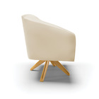 Poltrona Decorativa Giratória Ma30 Kit 2 Stella Sintético D03