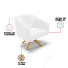 Poltrona Decorativa Giratória Ma30 Kit 2 Stella Sintético Pu