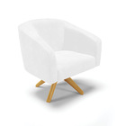 Poltrona Decorativa Giratória Ma30 Kit 2 Stella Sintético Pu