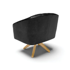 Poltrona Decorativa Giratória Ma30 Kit 2 Stella Sintético Pu