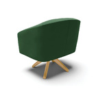 Poltrona Decorativa Giratória Ma30 Kit 2 Stella Veludo D03 -