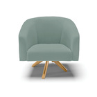 Poltrona Decorativa Giratória Ma30 Stella Cotelê Ext/veludo D