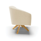 Poltrona Decorativa Giratória Ma30 Stella Linho D03 - D'rossi