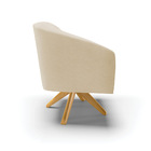 Poltrona Decorativa Giratória Ma30 Stella Linho D03 - D'rossi