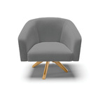 Poltrona Decorativa Giratória Ma30 Stella Linho D03 - D'rossi