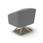 Poltrona Decorativa Giratória Ma30 Stella Linho D03 - D'rossi