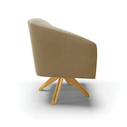 Poltrona Decorativa Giratória Ma30 Stella Suede D03 - D'rossi