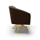 Poltrona Decorativa Giratória Ma30 Stella Suede D03 - D'rossi