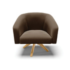 Poltrona Decorativa Giratória Ma30 Stella Suede D03 - D'rossi